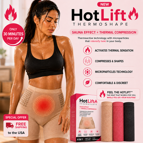 HotLift™ ThermoShape — Sauna-Effect Shorts with Thermal Compression and Active Microparticles